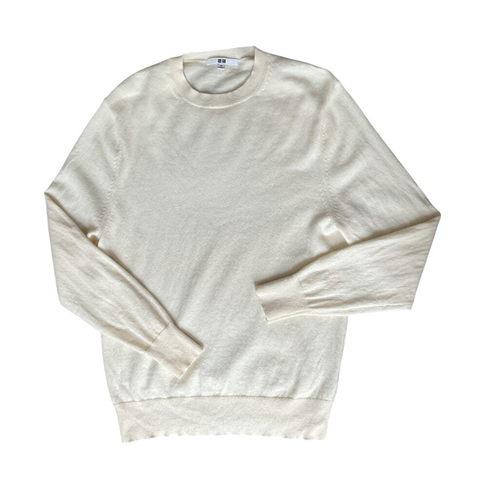 Uniqlo Cream Crew Neck Sweater